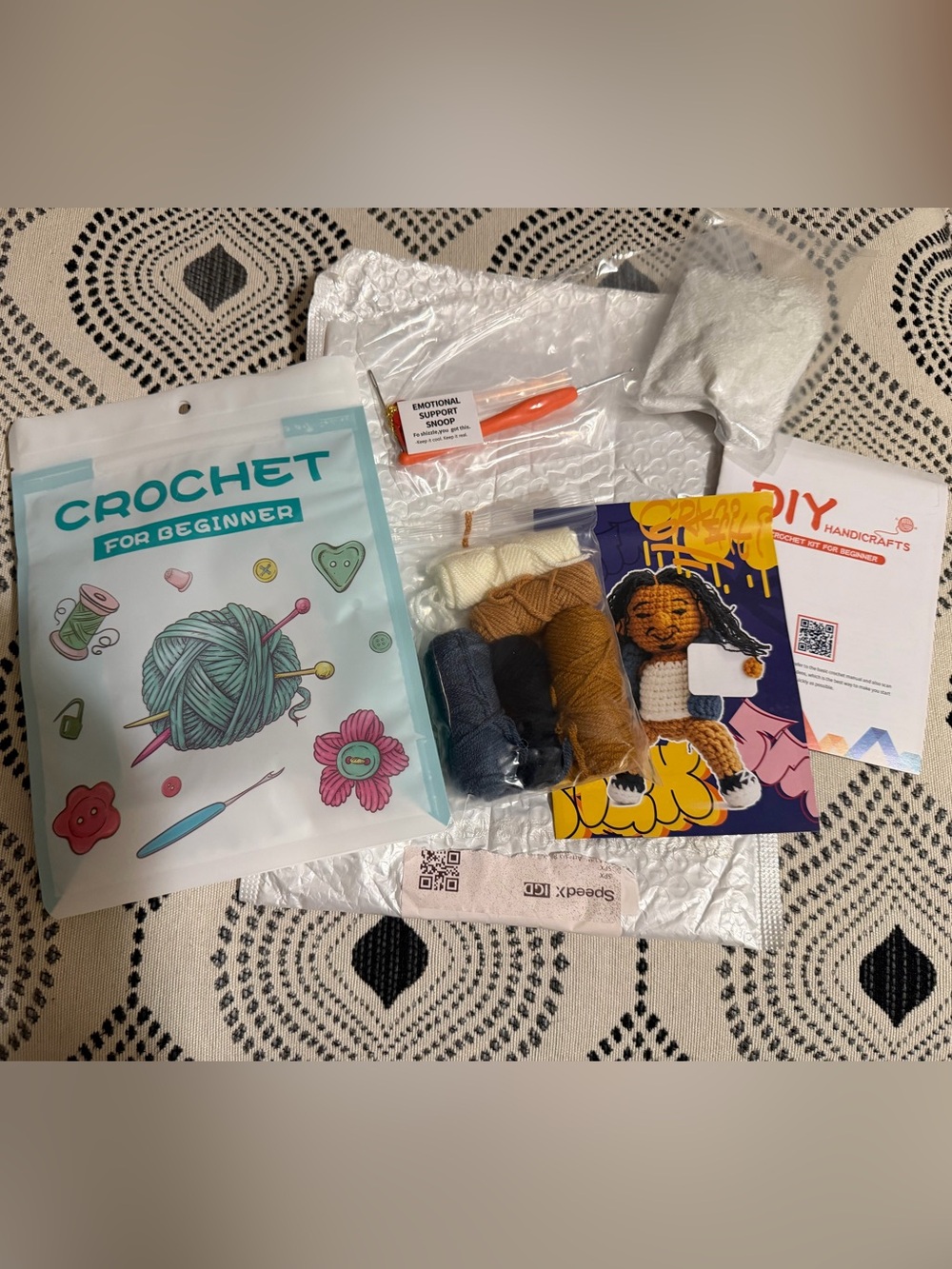 NWT Emotional Support Snoop- Crochet DIY kit
